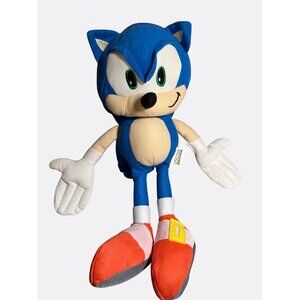 Sonic The Hedgehog Plush Toy By Nanco  14" Collectible Figure For Ages 5+  Polye